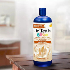 3-in-1 Oat & Milk Body Wash, Shampoo & Bubble Bath – 20 oz