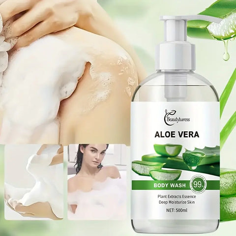 Aloe Vera Body Wash for Kids & Adults, Daily Hydrating Care