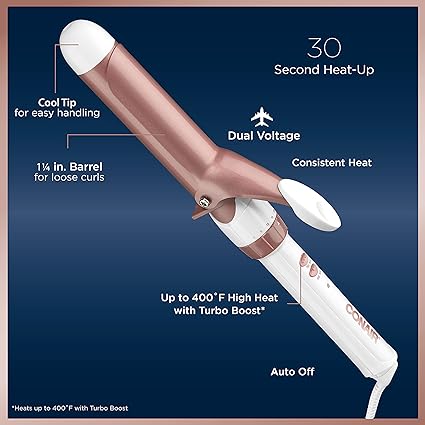 Conair Double Ceramic 1 1/4-Inch Curling Iron