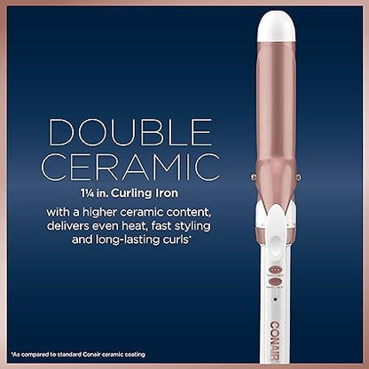 Conair Double Ceramic 1 1/4-Inch Curling Iron