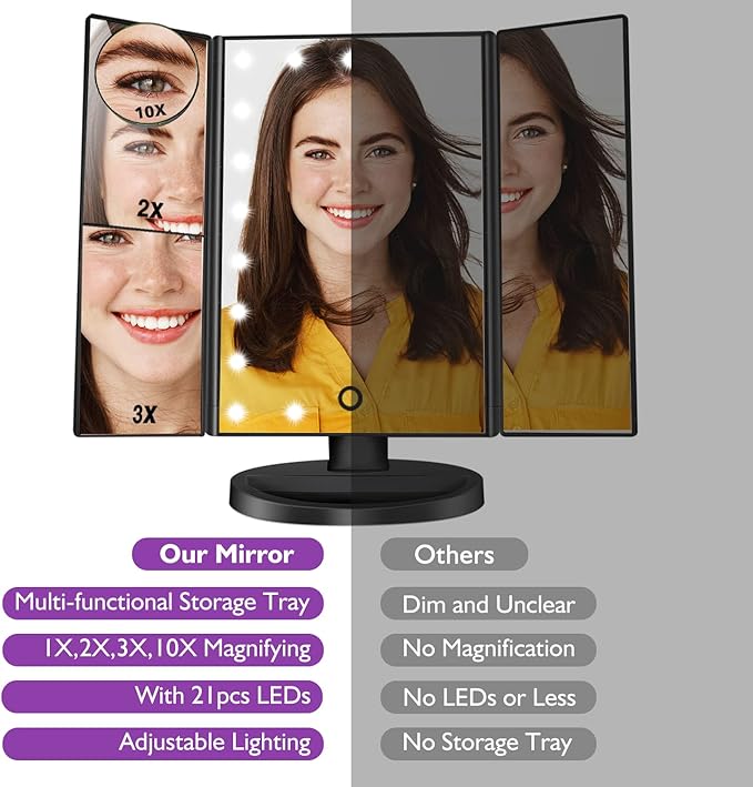 HAMSWAN Makeup Mirror Vanity